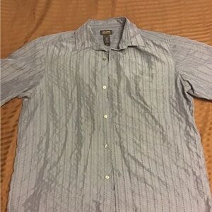 Men's Blue Short sleeve collared shirt